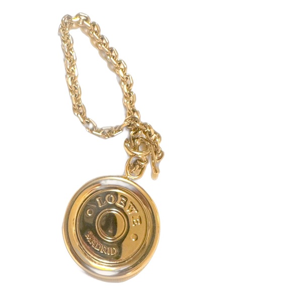 Auth Loewe Anagram Nappa Aire Goldtone Coin Bag Charm Keychain - Picture 3 of 9